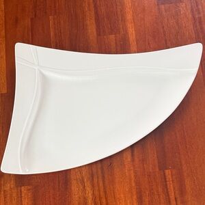 BW Bauscher Germany Modern White Triangular Serving Platter